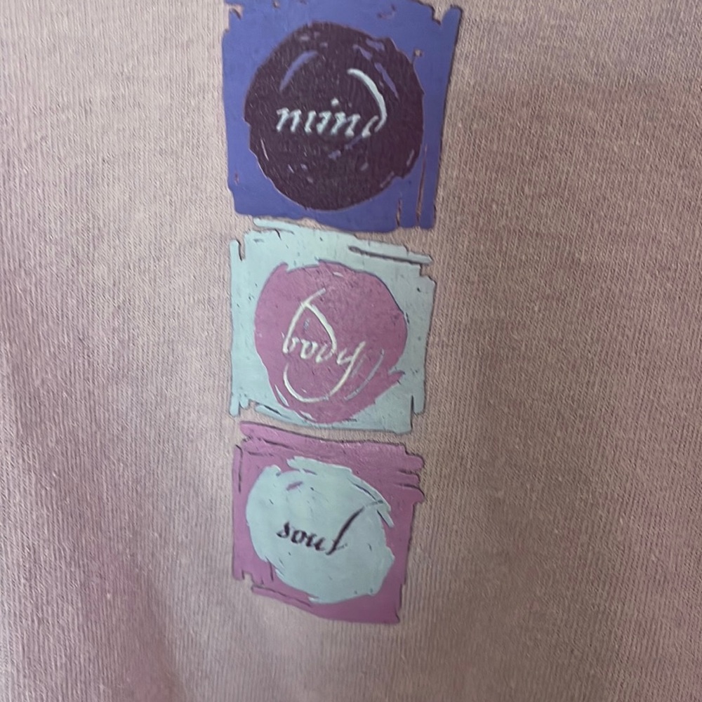 Nike Vintage Made in USA Pink Sweatshirt Logo mine body soul logo size XL. C3